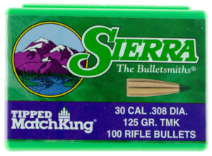 Sierra Tipped MatchKing 30 Cal 125gr Bullets
