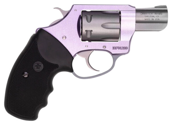 Charter Arms Pathfinder Lite Lavender Lady Revolver, .22 LR, 2-Inch Barrel, Lavender, 8-Shot