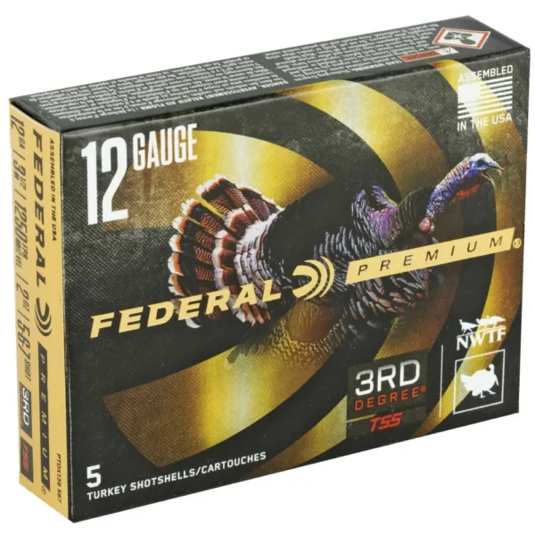 Federal 3rd Degree 12 Gauge 3.5-Inch Turkey Load, 5-Round Box