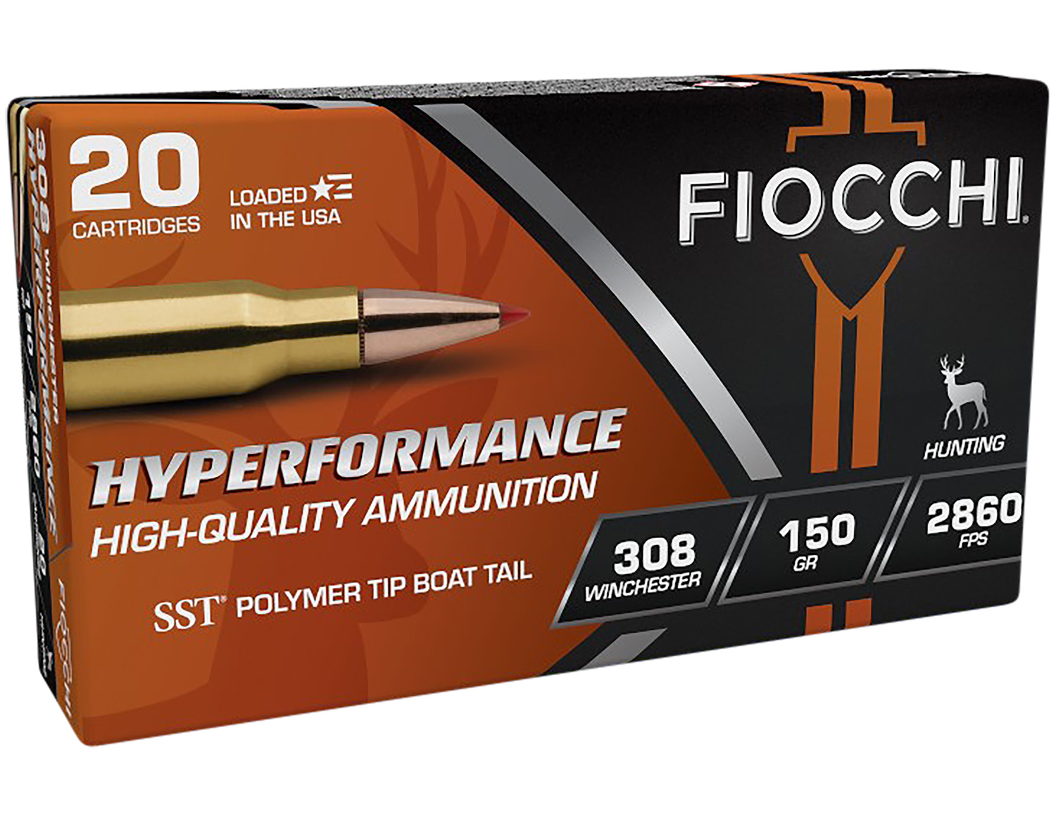 Fiocchi Hyperformance .308 Winchester/7.62 NATO 150gr SST, 20-Round Box