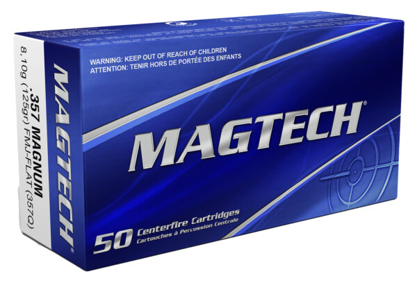 Magtech 357Q Range/Training 357Mag 125gr Full Metal Jacket Flat Point 50 Per Box/20 Case