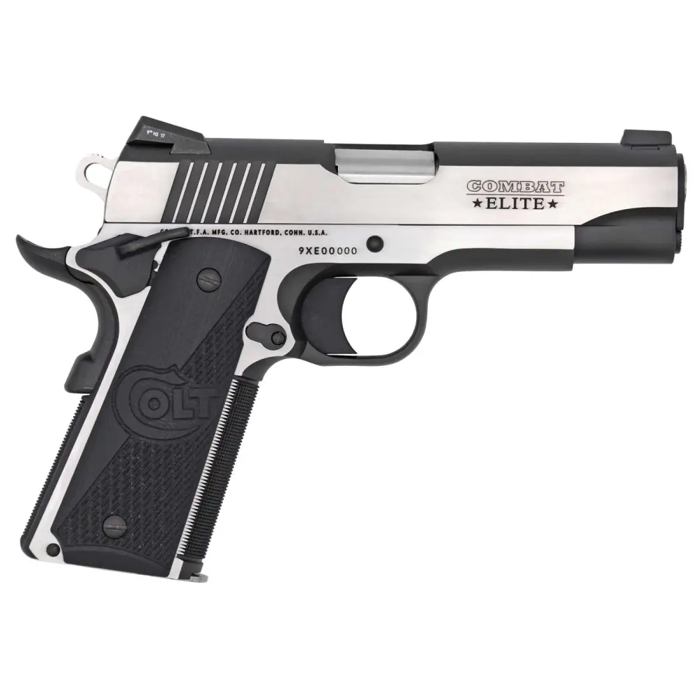 Colt 1911 Combat Elite Commander Pistol, 9mm, 4.25-Inch, Two-Tone