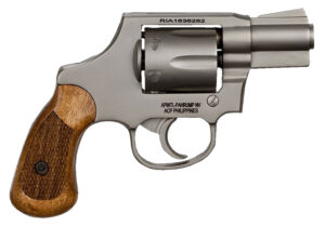 Rock Island M206 Revolver, .38 Special, 2-Inch Barrel, Matte Nickel, Concealed Hammer, 6-Shot