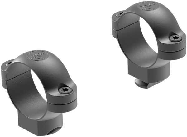 Leupold Standard 1-inch Medium Matte steel scope rings, two-piece set, black matte finish