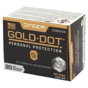 SPEER 357 MAG 158 GR GDHP AMMO 20 RD/BX 10 BX/CS - additional view