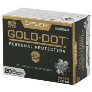 SPEER 40 S&W 180 GR GDHP AMMO 20 RD/BX 10 BX/CS - additional view