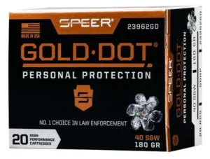 SPEER 40 S&W 180 GR GDHP AMMO 20 RD/BX 10 BX/CS - additional view