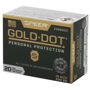 SPEER 45 AUTO 230 GR GDHP AMMO 20 RD/BX 10 BX/CS - additional view