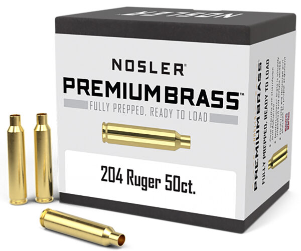 Nosler .204 Ruger Unprimed Rifle Brass