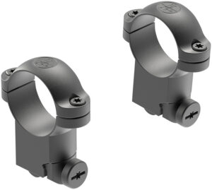 Leupold 2-piece solid steel ringmounts 1-inch high matte black for Ruger dovetail rifles