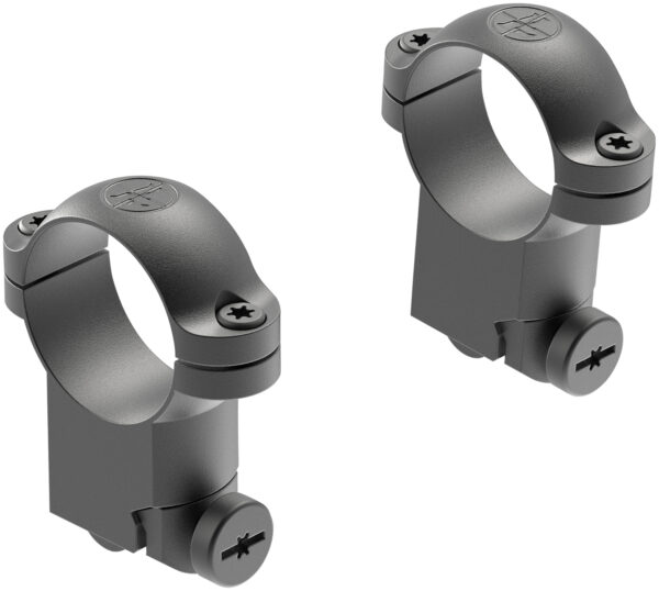 Leupold 2-piece solid steel ringmounts 1-inch high matte black for Ruger dovetail rifles