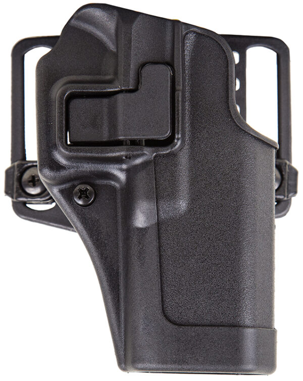 Blackhawk 410501BKL Serpa CQC OWB Size 01 Matte Black Polymer Belt Loop/Paddle Compatible w/Glock 26/27/33 Left Hand
