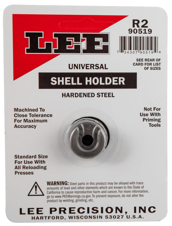 Lee Precision 90519 Shell Holder Universal #2R 25/06 / 7mm08 / 8x57 Mauser / 45 ACP