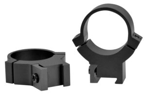 Warne 722M Rimfire 70/30 Horizontal Split Matte Black Steel 1" Tube High 3/8"/11mm Dovetail 0 MOA