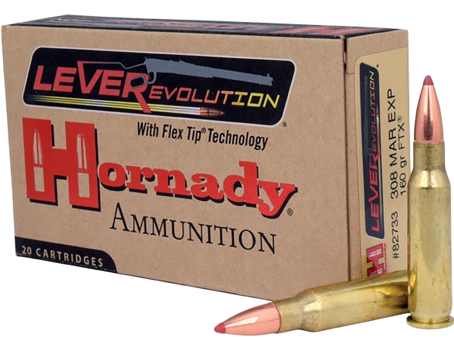 Hornady LEVERevolution .308 Marlin Express 160gr FTX