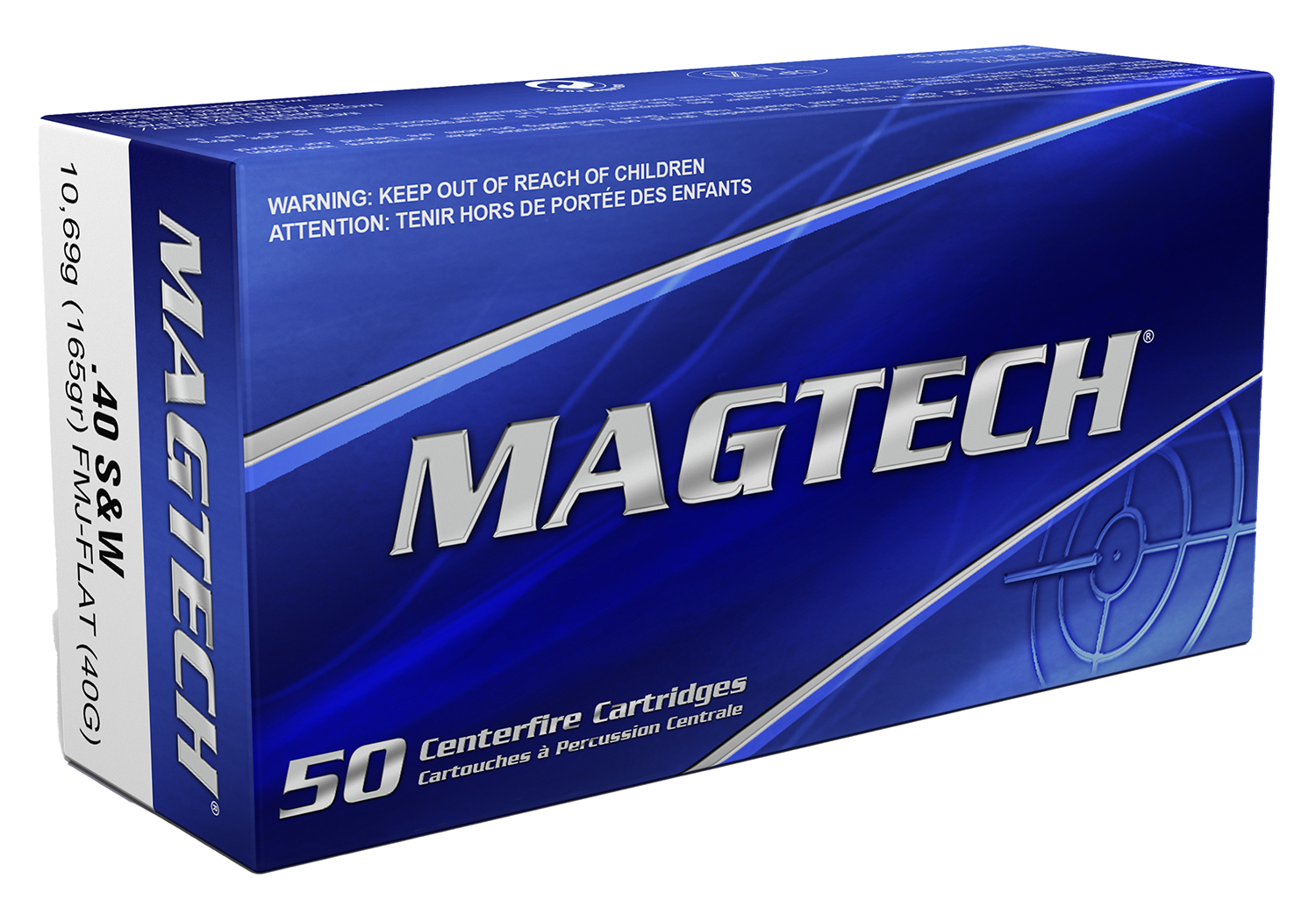 Magtech Ammunition Sport Shooting .40 S&W 165gr FMJ-FN