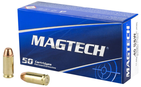 Magtech .40 S&W 180gr FMJ Flat Ammunition, 50 Rounds