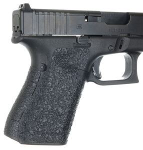 Talon Grips 382R Adhesive Grip Glock Gen5 19/23/25/32/38/44 w/No Backstrap, Black Textured Rubber