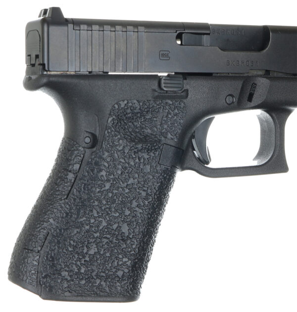 Talon Grips 382R Adhesive Grip Glock Gen5 19/23/25/32/38/44 w/No Backstrap, Black Textured Rubber