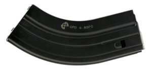 DuraMag 2868041207CPD SS 28rd 22 Nosler/6.8 SPC for AR-15 Black w/ Gray Follower Detachable