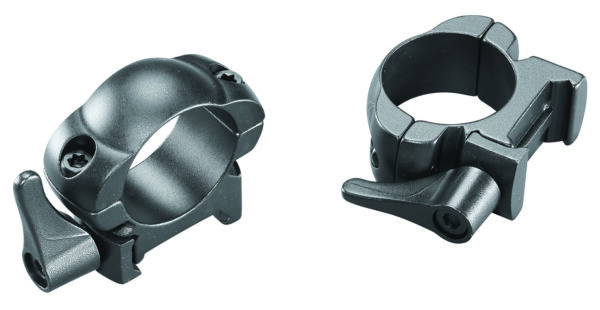 Weaver Lever-Lok Rings - 1 Inch, Medium, Matte Black