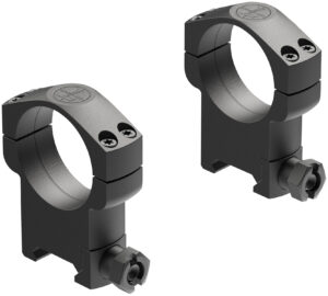 Leupold Mark 4 35mm Super High Scope Rings in matte black mounted to a Picatinny rail