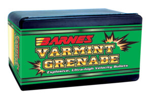 Barnes Varmint Grenade 22 Cal Bullets, 36 gr Hollow Point