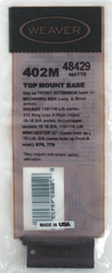 WEAVER BASE TOP MOUNT #402M - HIGH STDMARLIN 455/MR7 MATTE