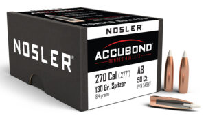 Nosler AccuBond Bullets, .270 Caliber 130gr Spitzer Point, 50/Box