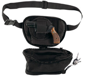 Bulldog BD860 Fanny Pack Medium Black Nylon Ambidextrous