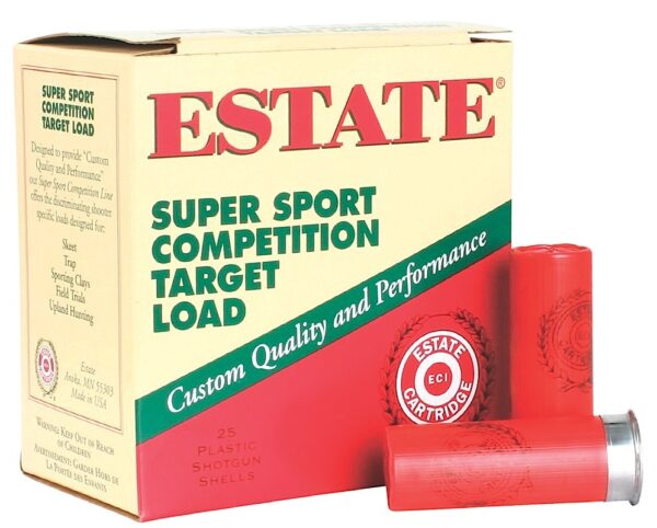Estate Cartridge SS12L8 Super Sport Competition Target 12Gauge 2.75" 1 1/8oz 8Shot 25 Per Box/10 Case