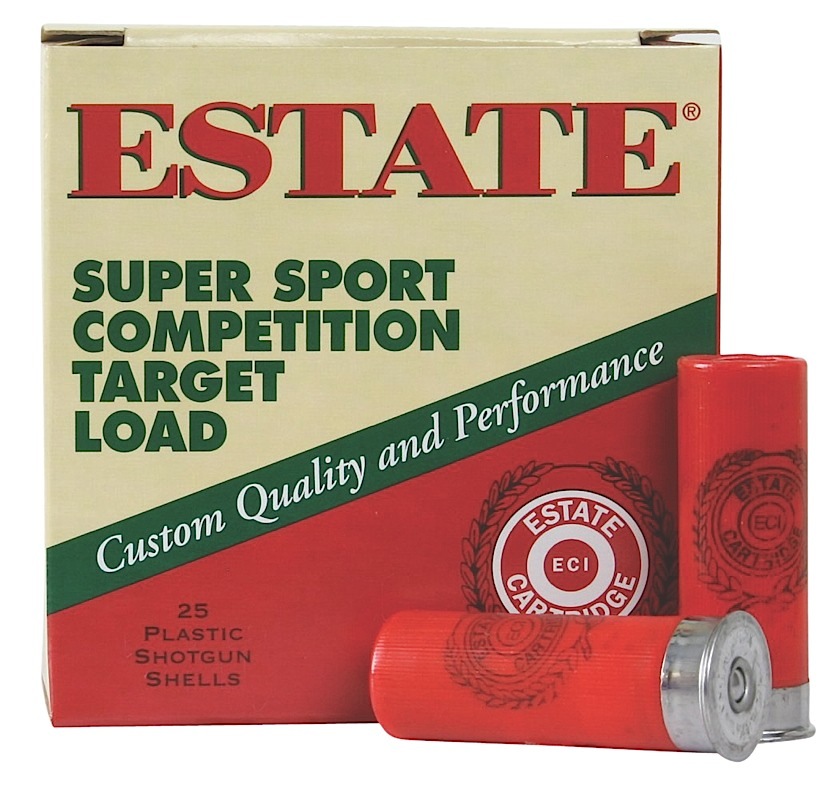 Estate Cartridge Super Sport Competition Target 12 Gauge 2.75-Inch 1 1/8 oz #8 Shot - 1200 FPS, 25-Round Box