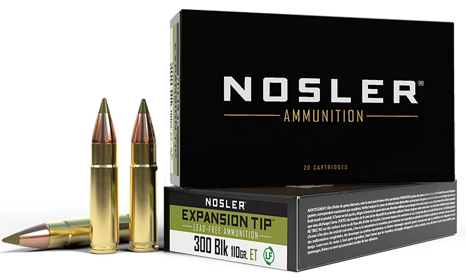 50388.jpg Nosler 40660 E-Tip 300Blackout 110gr E Tip Lead Free 20 Per Box/20 Case