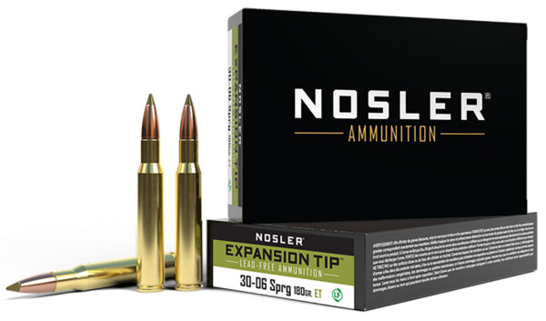 Nosler 40037 E-Tip 30-06Springfield 180gr E Tip Lead Free 20 Per Box/10 Case