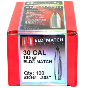 Hornady ELD Match .30 Cal .308 195gr Bullets