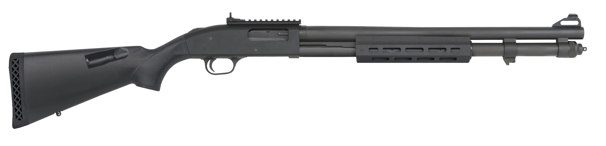 Mossberg 590A1 XS Security 12 Gauge Pump Shotgun, 20-Inch, Black Parkerized