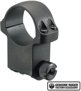 Ruger 90280 6BHM Scope Ring Matte Black 1" Extra High