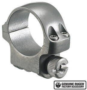 Ruger 90293 3KTG Scope Ring Silver 1" Low