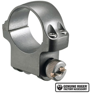 Ruger 90294 4KTG Scope Ring Silver 1" Medium