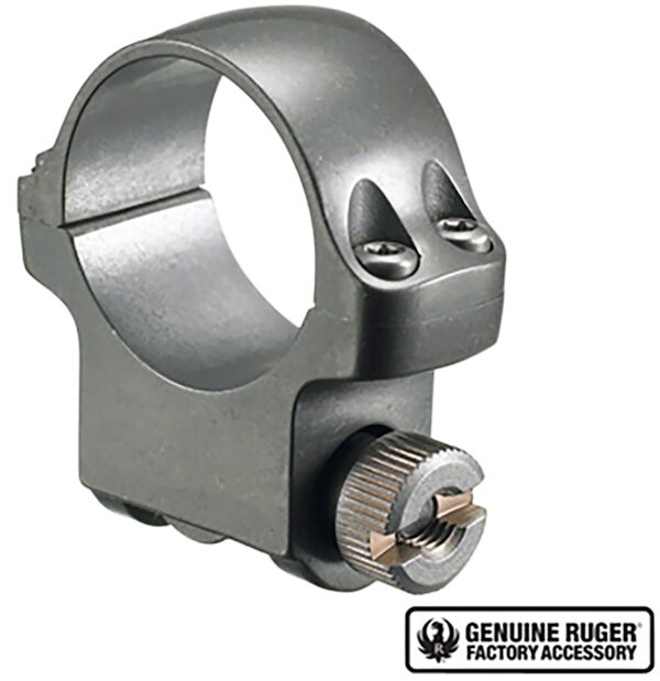 Ruger 1 inch Medium Scope Ring, Silver