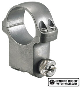 Ruger 90296 6KTG Scope Ring Silver 1" Extra High