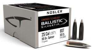 Nosler .25 Cal 115 gr Ballistic Silvertip Bullet