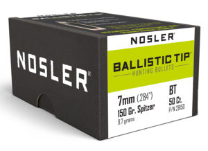 Nosler Ballistic Tip Bullets, 7mm 150gr Spitzer, 50ct