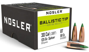Nosler Ballistic Tip .30 Caliber 125gr Spitzer Bullets