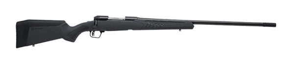 Savage Arms 57023 110 Long Range Hunter Full Size 308 Win 4+1 26" Matte Black Threaded Barrel, Matte Black Drilled & Tapped Carbon Steel Receiver, Adj AccuStock Matte Gray Synthetic Stock, Right Hand
