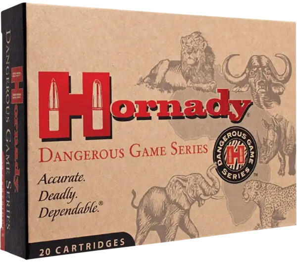 Hornady Dangerous Game .375 H&H Magnum 300gr Dangerous Game Solid, 20-Round Box