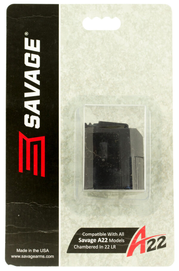 Savage Arms 90023 A22/B22 10rd Rotary 22 LR Fits Black Metal