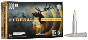Federal P308TT2 Premium 308Win 165gr Trophy Bonded Tip 20 Per Box/10 Case