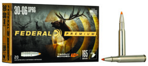 Federal P3006TT2 Premium 30-06Springfield 165gr Trophy Bonded Tip 20 Per Box/10 Case