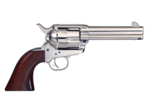 Taylor's & Company Cattleman Revolver, .357 Magnum, 4.75-Inch Barrel, Nickel/Walnut, 6-Shot